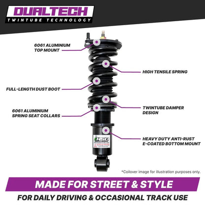 HSD Dualtech Coilover (2014-21) - 2 Series F22